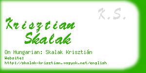 krisztian skalak business card